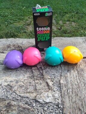 4 Needoh Teenie Funky Pups BNIB